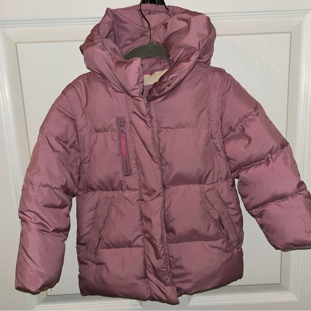 Crewcuts Dusty Pink Kids Puffer Jacket